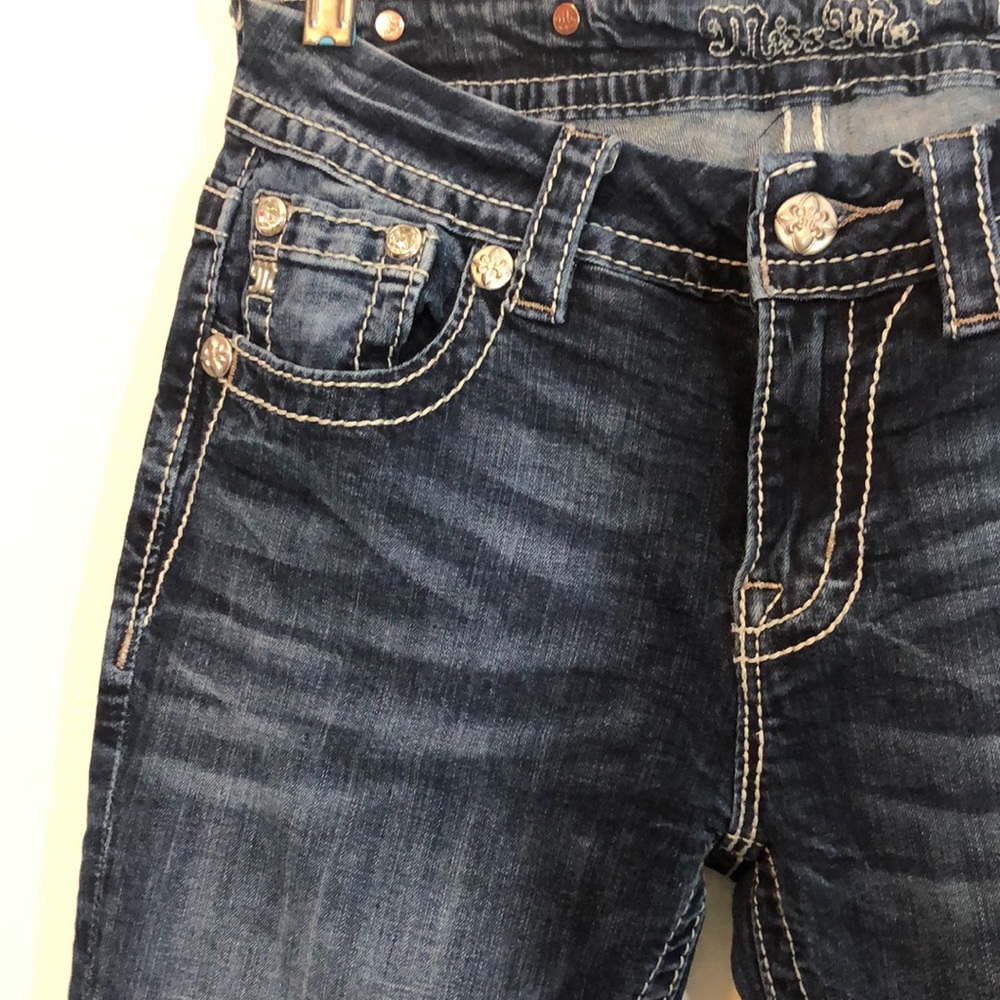 Miss Me Mid Rise Skinny Jeans Size 27 - Picture 3 of 12